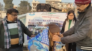 Blanket Distribution Drive - Organized By Kalinga Bharti Foundation